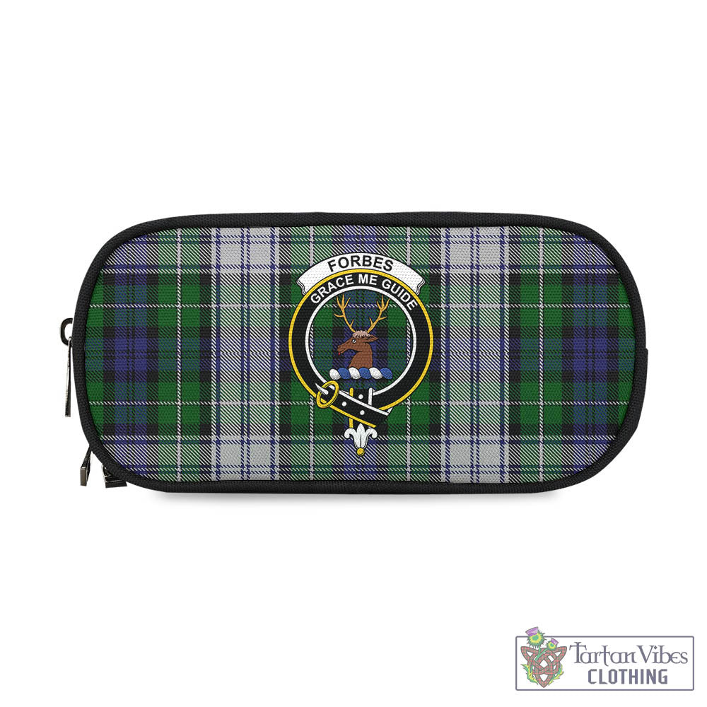 Tartan Vibes Clothing Forbes Dress Tartan Pen and Pencil Case with Family Crest