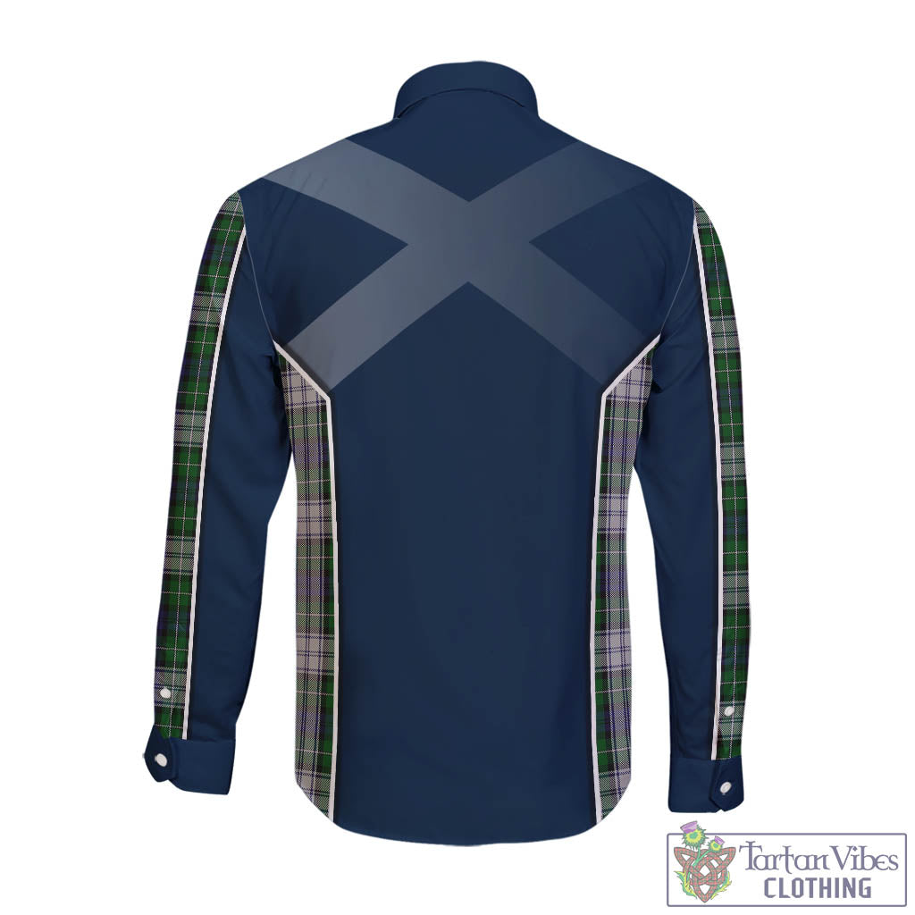 Tartan Vibes Clothing Forbes Dress Tartan Long Sleeve Button Up Shirt with Family Crest and Lion Rampant Vibes Sport Style