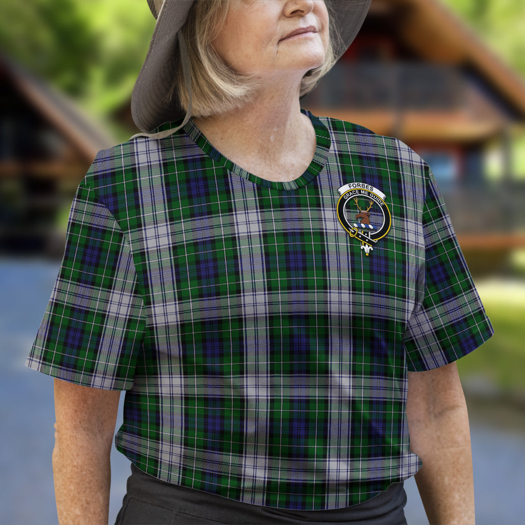 Forbes Dress Tartan T-Shirt with Family Crest - Tartan Vibes Clothing