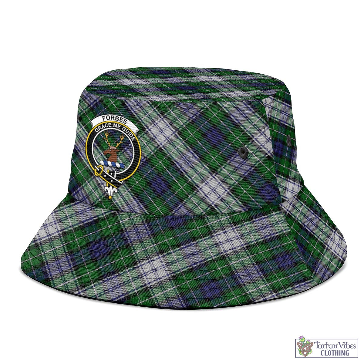 Tartan Vibes Clothing Forbes Dress Tartan Bucket Hat with Family Crest