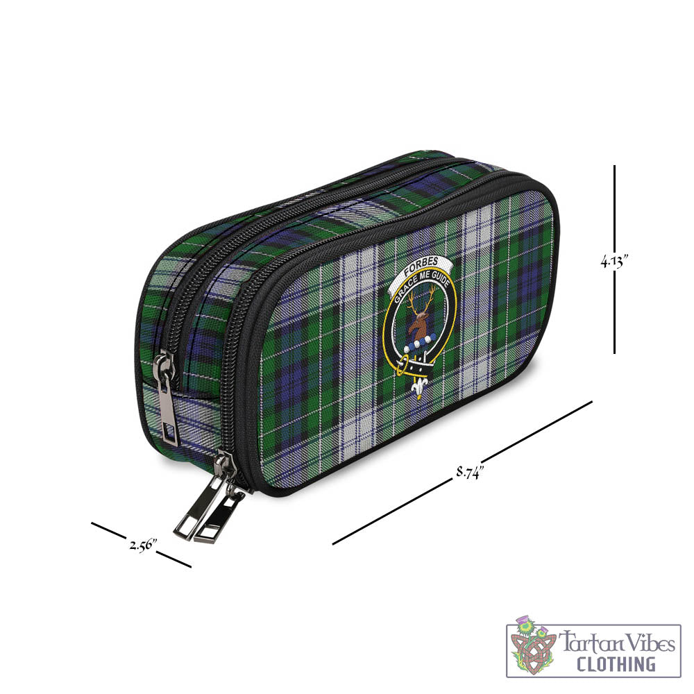 Tartan Vibes Clothing Forbes Dress Tartan Pen and Pencil Case with Family Crest