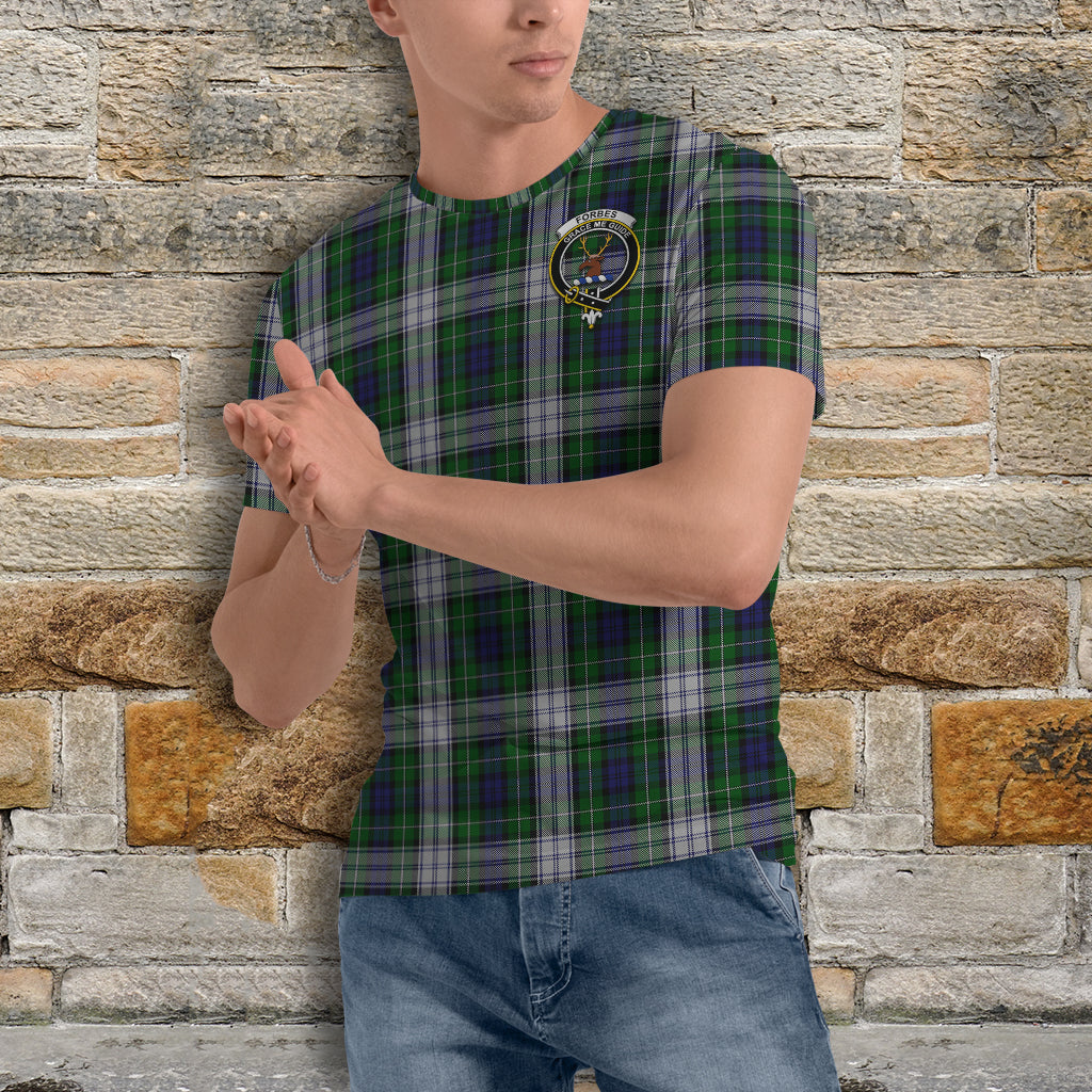 Forbes Dress Tartan T-Shirt with Family Crest - Tartan Vibes Clothing