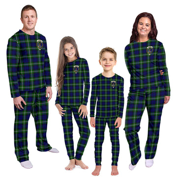 Forbes Modern Tartan Pajamas Family Set with Family Crest