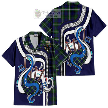 Forbes Modern Tartan Short Sleeve Button Shirt with Epic Bagpipe Style