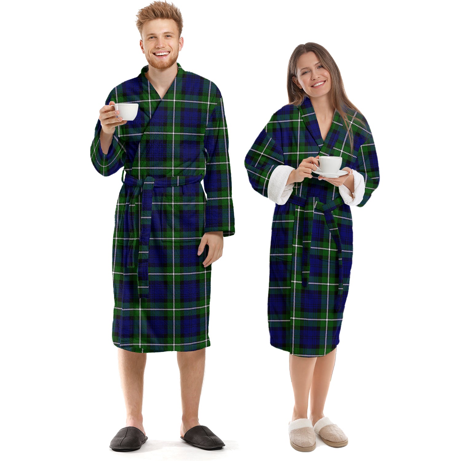 Forbes Modern Tartan Bathrobe Unisex S - Tartan Vibes Clothing