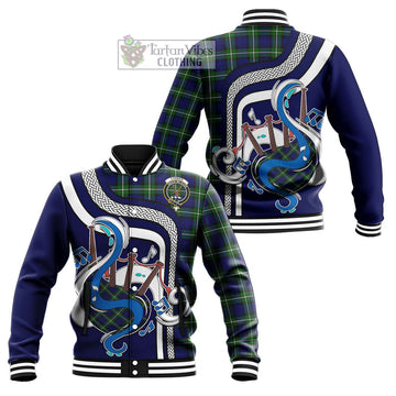 Forbes Modern Tartan Baseball Jacket with Epic Bagpipe Style