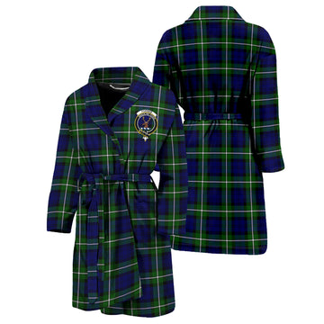 Forbes Modern Tartan Bathrobe with Family Crest