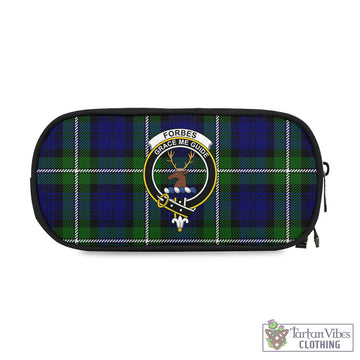 Forbes Modern Tartan Pen and Pencil Case with Family Crest