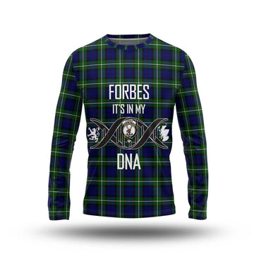 Forbes Modern Tartan Long Sleeve T-Shirt with Family Crest DNA In Me Style