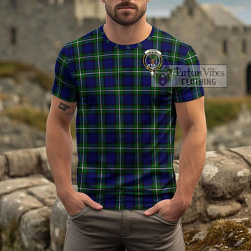 Forbes Modern Tartan Cotton T-Shirt with Family Crest