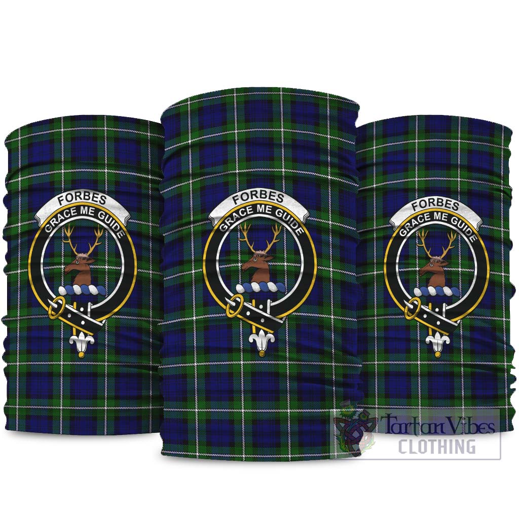 Forbes Modern Tartan Neck Gaiters, Tartan Bandanas, Tartan Head Band with Family Crest