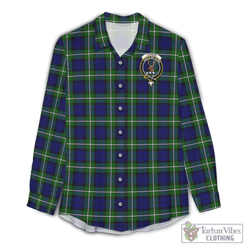 Forbes Modern Tartan Women's Casual Shirt with Family Crest