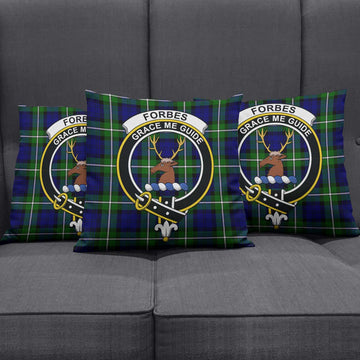 Forbes Modern Tartan Pillow Cover with Family Crest