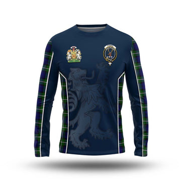 Forbes Modern Tartan Long Sleeve T-Shirt with Family Crest and Lion Rampant Vibes Sport Style