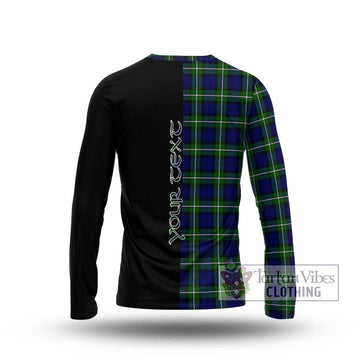 Forbes Modern Tartan Long Sleeve T-Shirt with Family Crest and Half Of Me Style