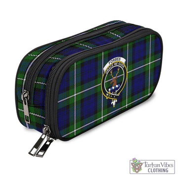 Forbes Modern Tartan Pen and Pencil Case with Family Crest