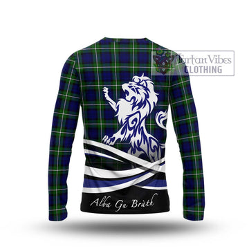 Forbes Modern Tartan Long Sleeve T-Shirt with Alba Gu Brath Regal Lion Emblem