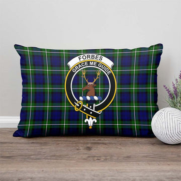 Forbes Modern Tartan Pillow Cover with Family Crest