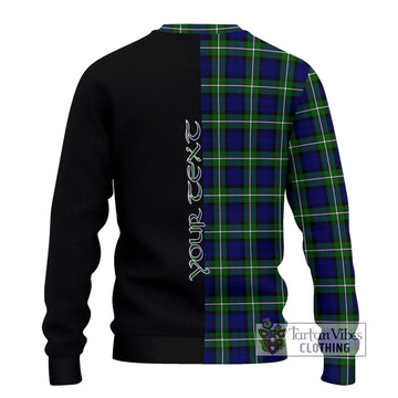 Forbes Modern Tartan Ugly Sweater with Family Crest and Half Of Me Style