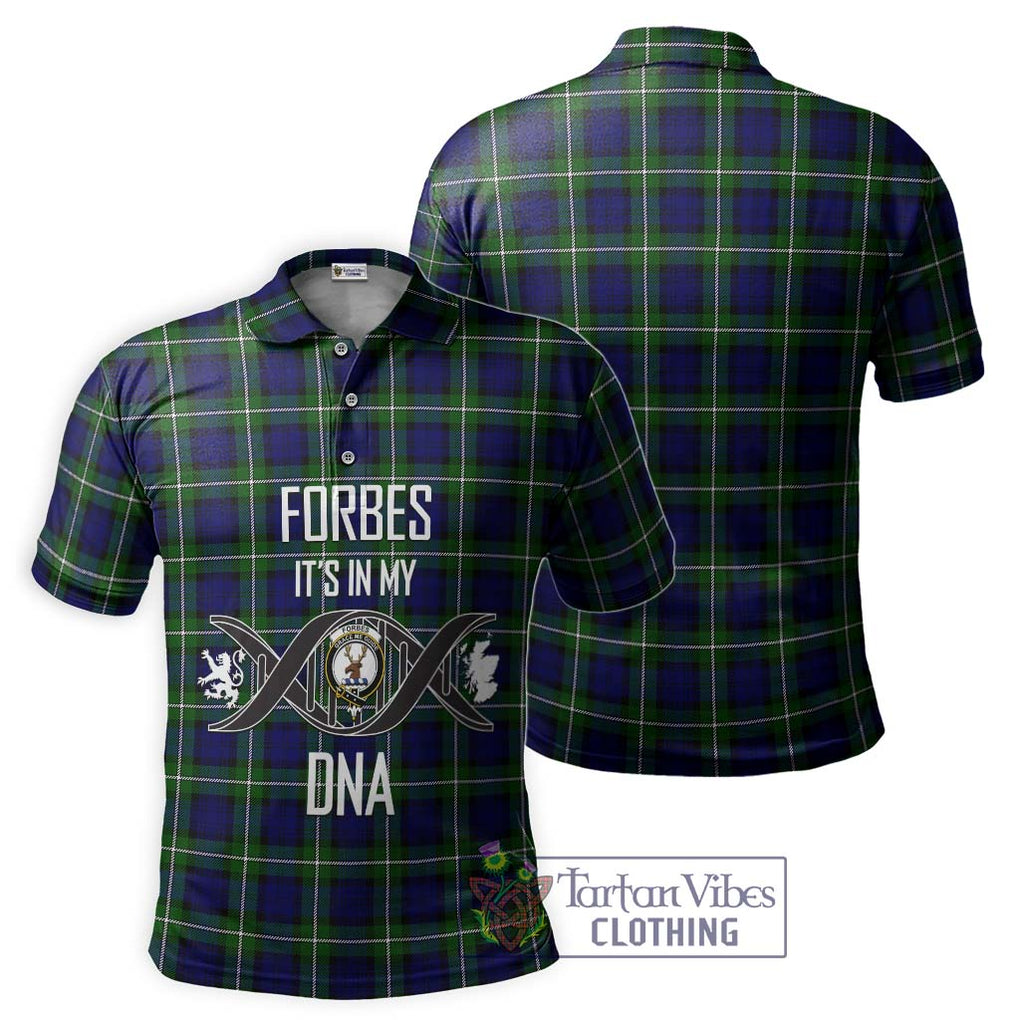 Forbes Modern Tartan Polo Shirt with Family Crest DNA In Me Style - Tartanvibesclothing Shop