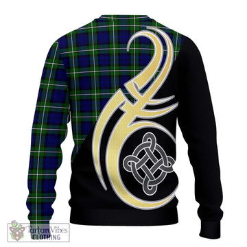 Forbes Modern Tartan Ugly Sweater with Family Crest and Celtic Symbol Style