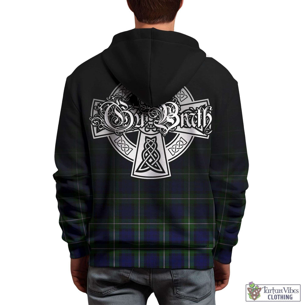 Tartan Vibes Clothing Forbes Modern Tartan Hoodie Featuring Alba Gu Brath Family Crest Celtic Inspired