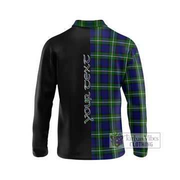 Forbes Modern Tartan Long Sleeve Polo Shirt with Family Crest and Half Of Me Style