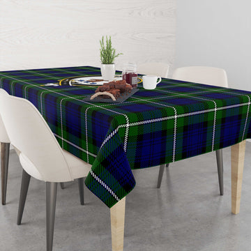 Forbes Modern Tartan Tablecloth with Family Crest