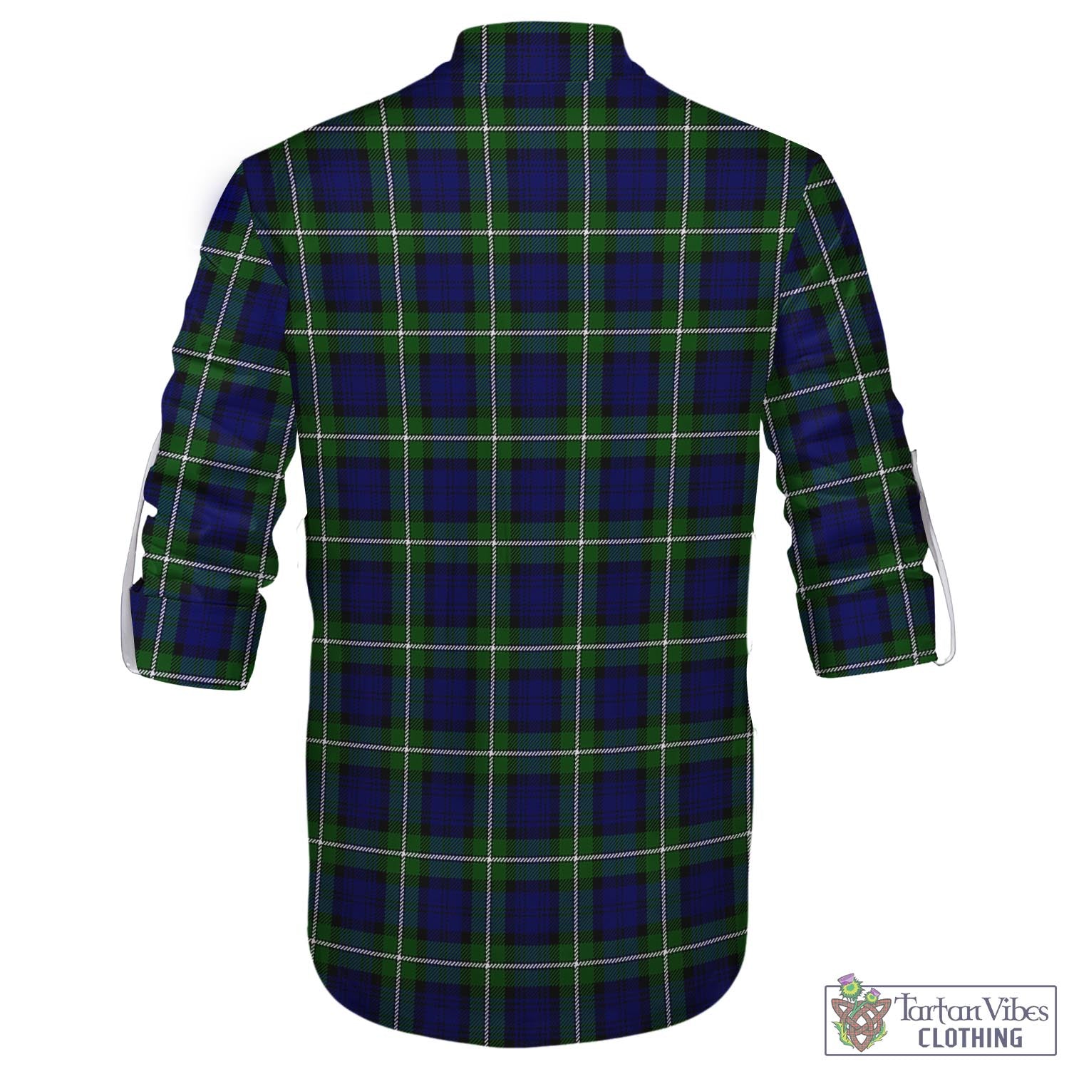 Tartan Vibes Clothing Forbes Modern Tartan Men's Scottish Traditional Jacobite Ghillie Kilt Shirt with Family Crest