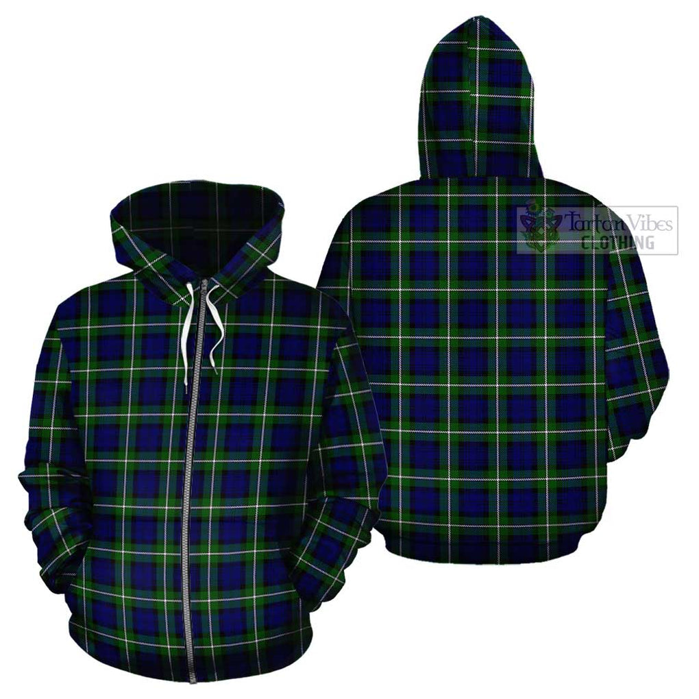 Forbes Modern Tartan Cotton Hoodie Zip Hoodie - Tartan Vibes Clothing