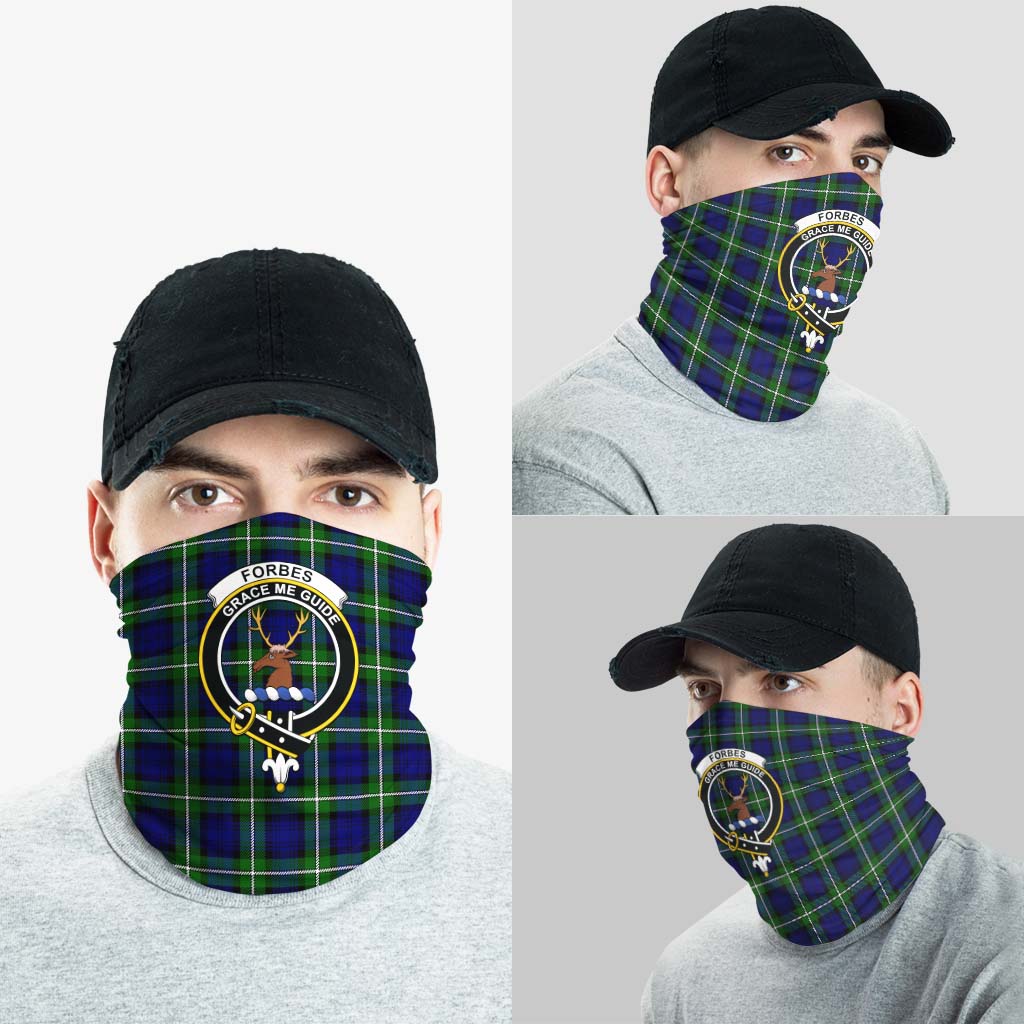 Forbes Modern Tartan Neck Gaiters, Tartan Bandanas, Tartan Head Band with Family Crest