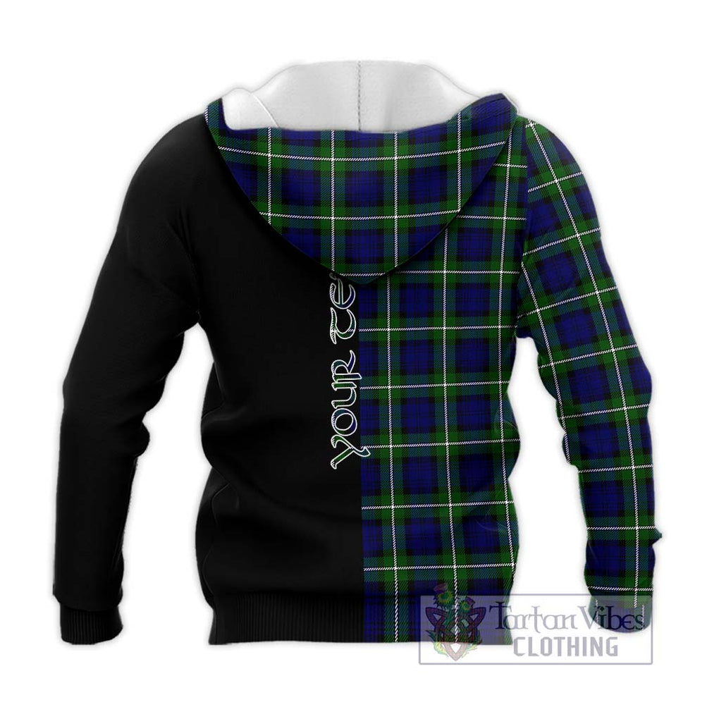 Forbes Modern Tartan Knitted Hoodie with Family Crest and Half Of Me Style - Tartanvibesclothing Shop