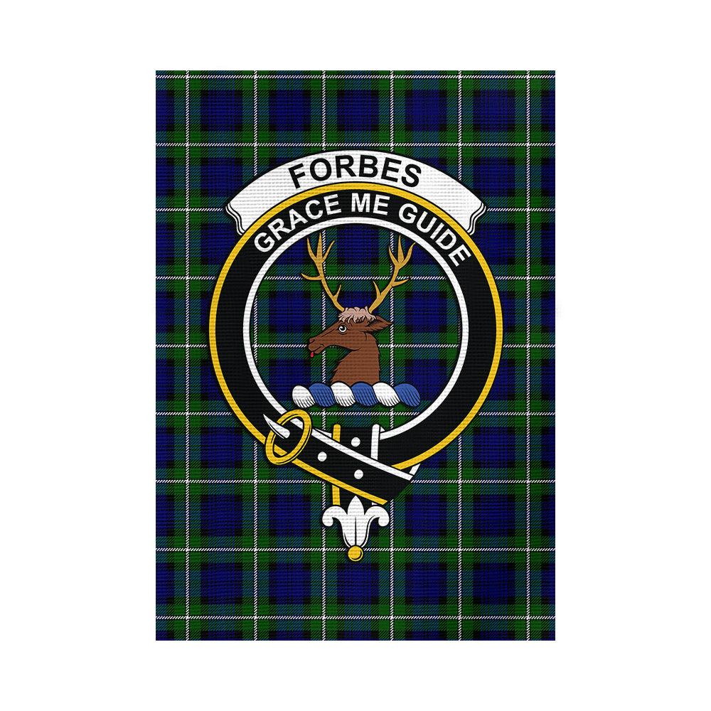 Forbes Modern Tartan Flag with Family Crest - Tartan Vibes Clothing