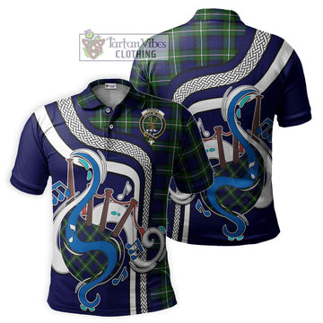 Forbes Modern Tartan Polo Shirt with Epic Bagpipe Style