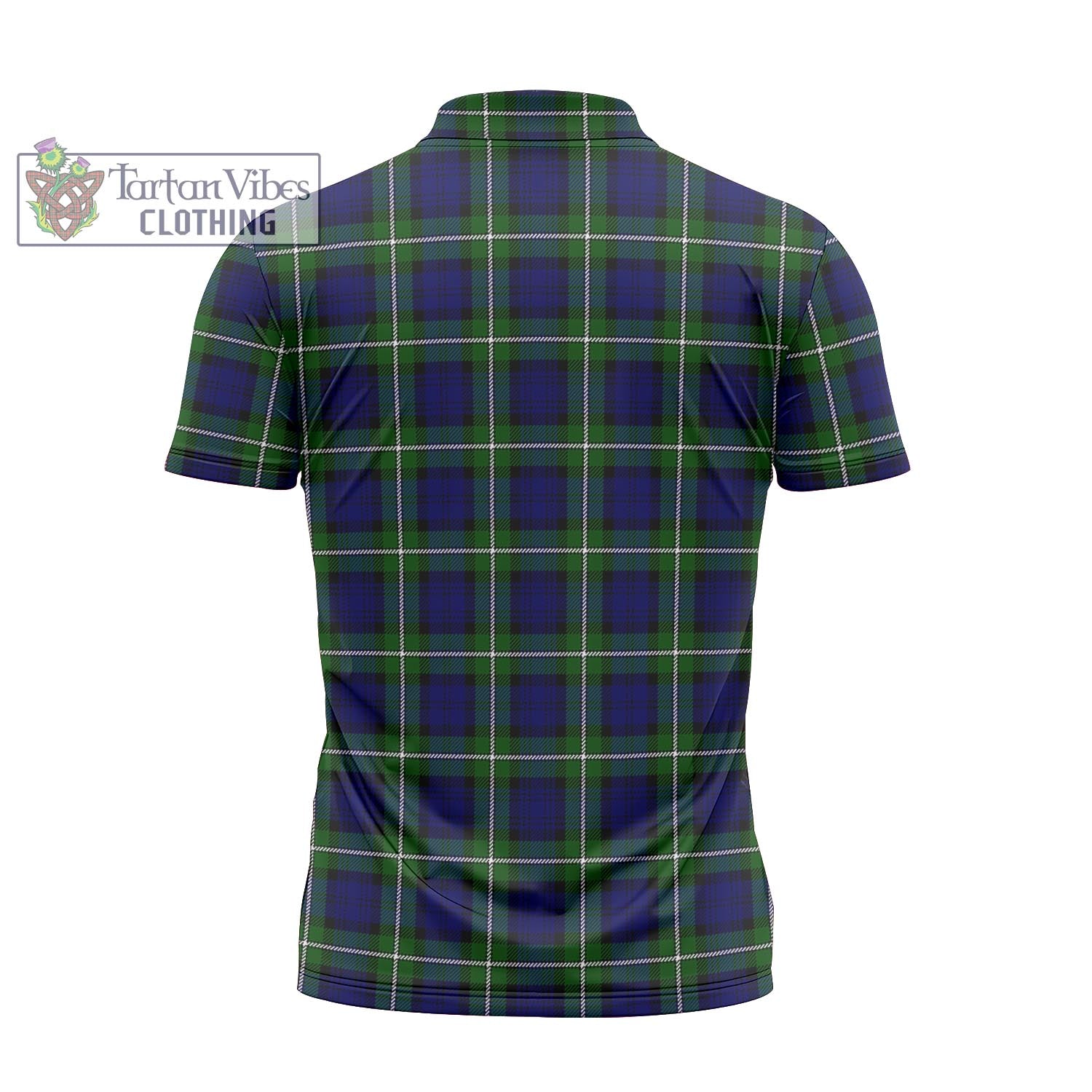 Tartan Vibes Clothing Forbes Modern Tartan Zipper Polo Shirt with Family Crest