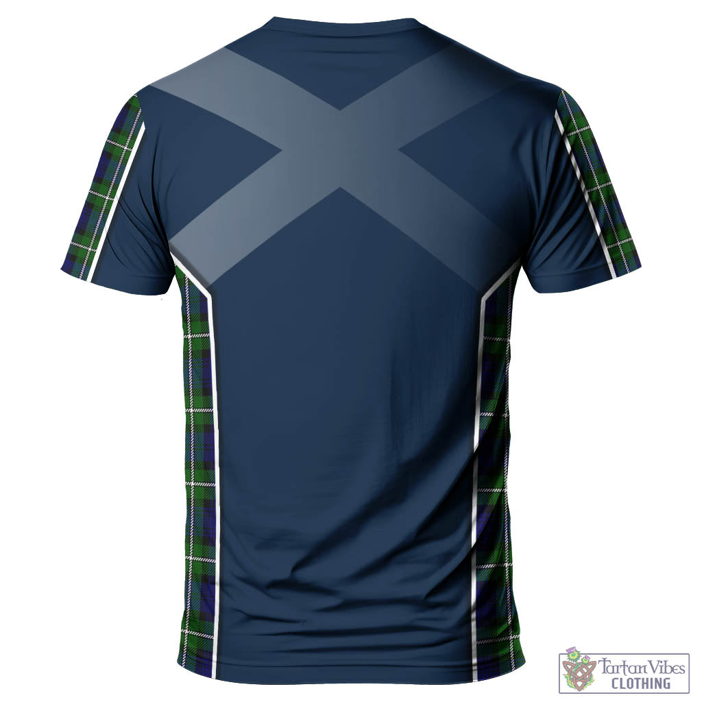 Tartan Vibes Clothing Forbes Modern Tartan T-Shirt with Family Crest and Scottish Thistle Vibes Sport Style