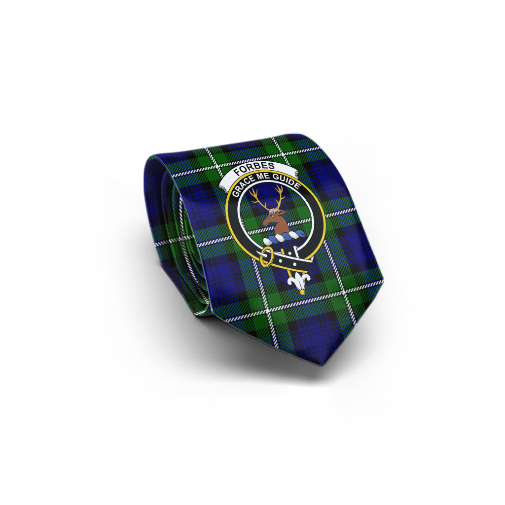 Forbes Modern Tartan Classic Necktie with Family Crest - Tartan Vibes Clothing