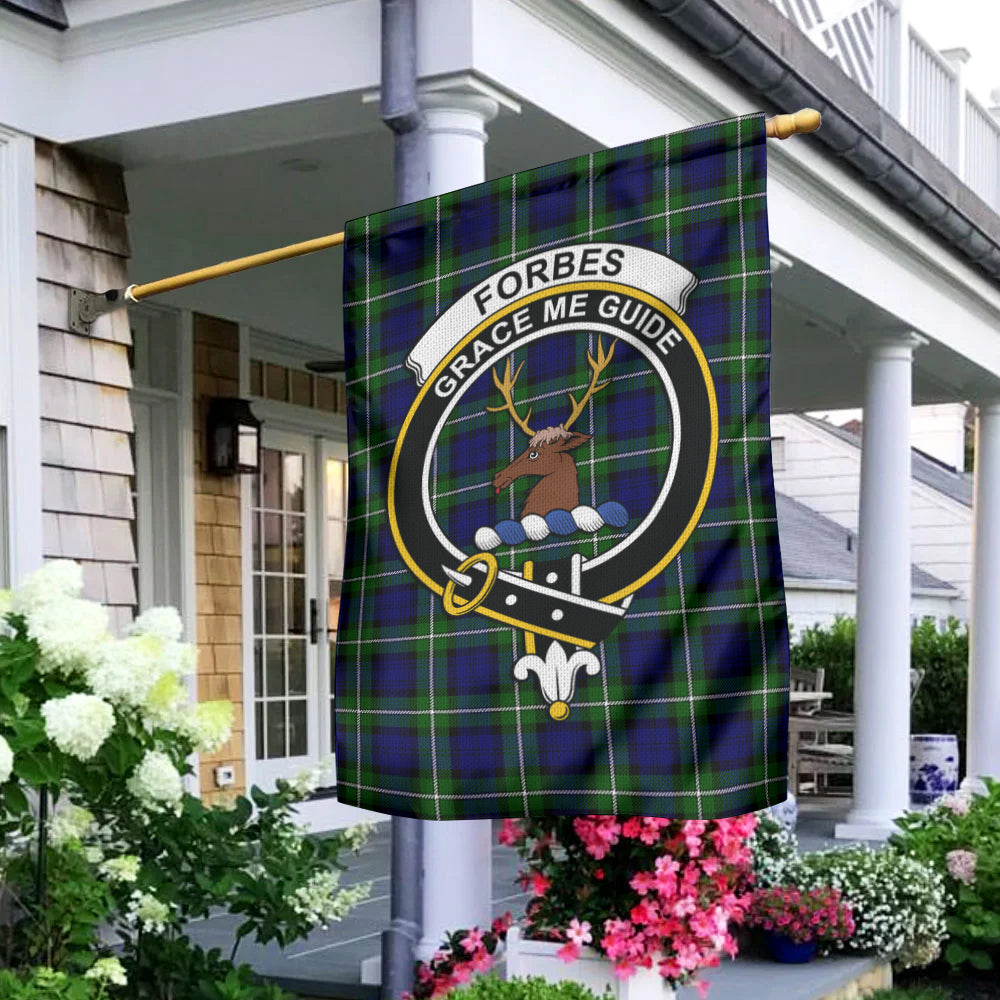 Forbes Modern Tartan Flag with Family Crest - Tartan Vibes Clothing