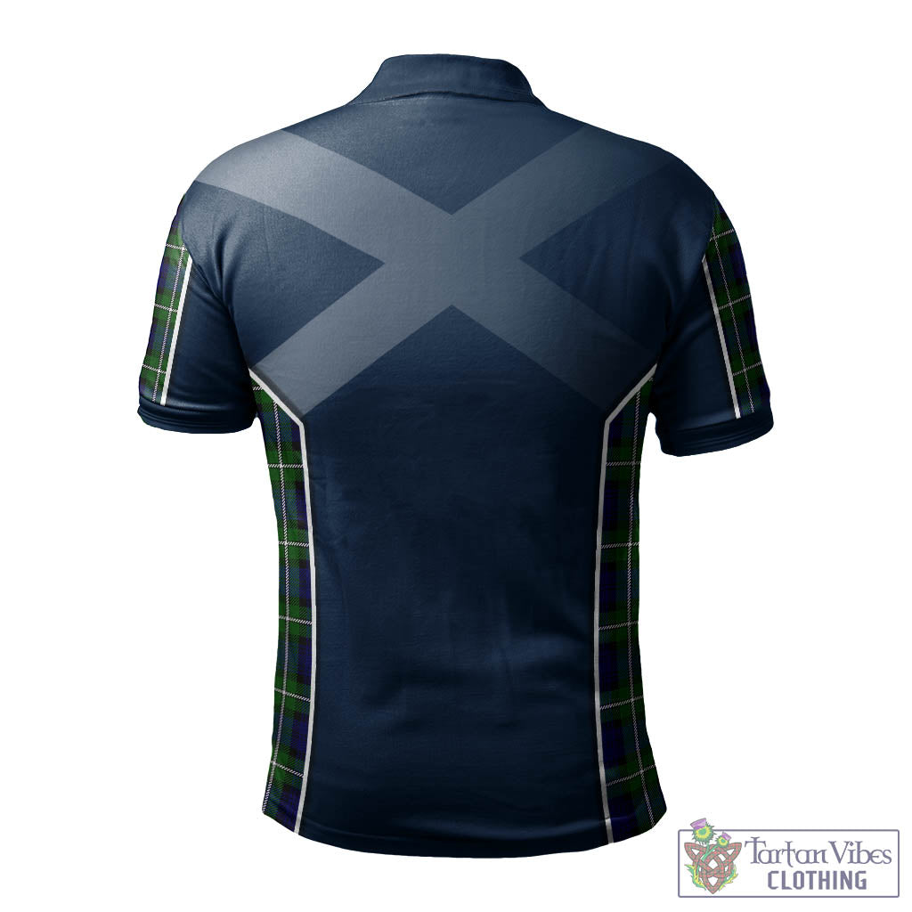 Tartan Vibes Clothing Forbes Modern Tartan Men's Polo Shirt with Family Crest and Lion Rampant Vibes Sport Style