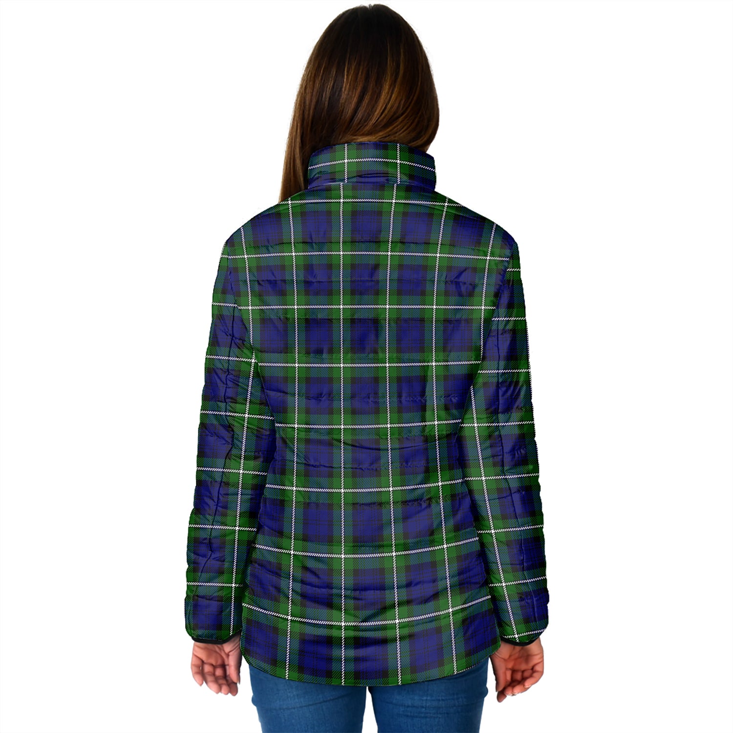 Forbes Modern Tartan Padded Jacket with Family Crest - Tartan Vibes Clothing