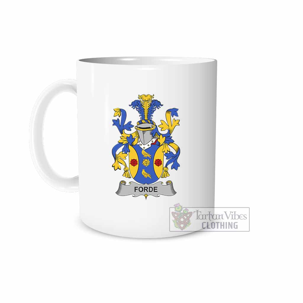 Tartan Vibes Clothing Forde Irish Clan Coat of Arms Ceramic Mug