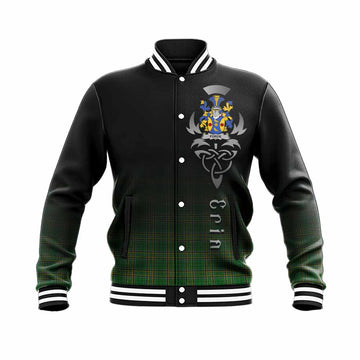 Forde Irish Clan Baseball Jacket with Coat of Arms Erin Go Bragh Celtic Inspired Unisex - Tartan Vibes Clothing
