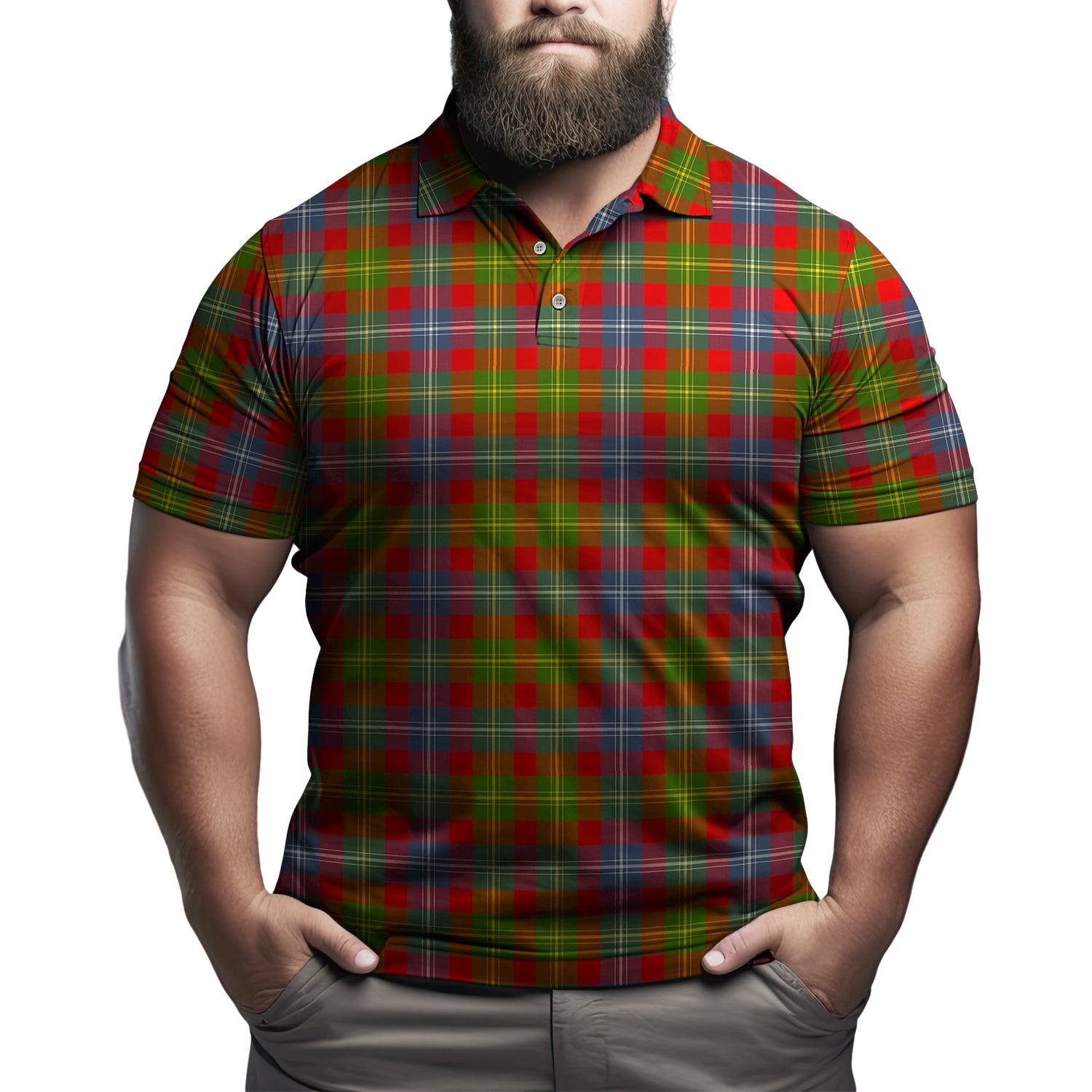 Forrester Modern Tartan Mens Polo Shirt Kid - Tartan Vibes Clothing