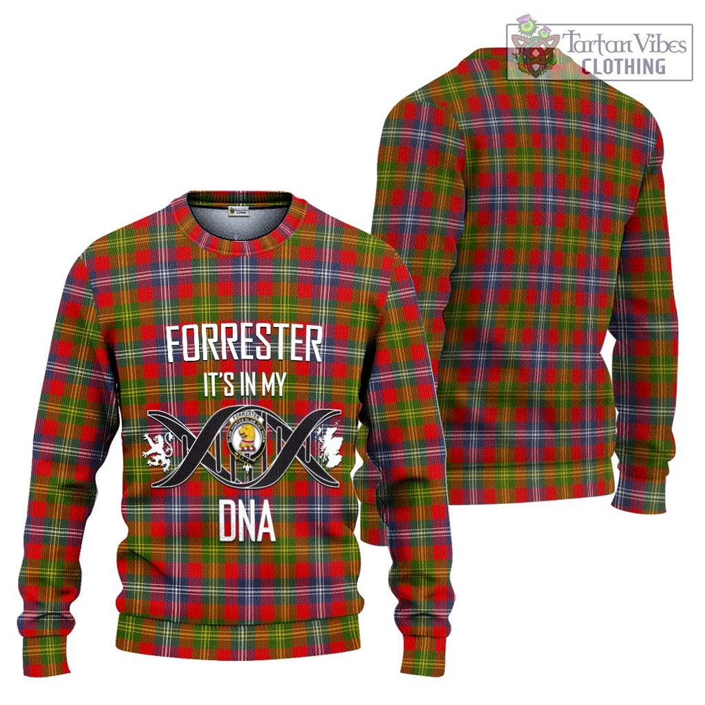 Forrester (Foster) Tartan Knitted Sweater with Family Crest DNA In Me Style Unisex - Tartanvibesclothing Shop