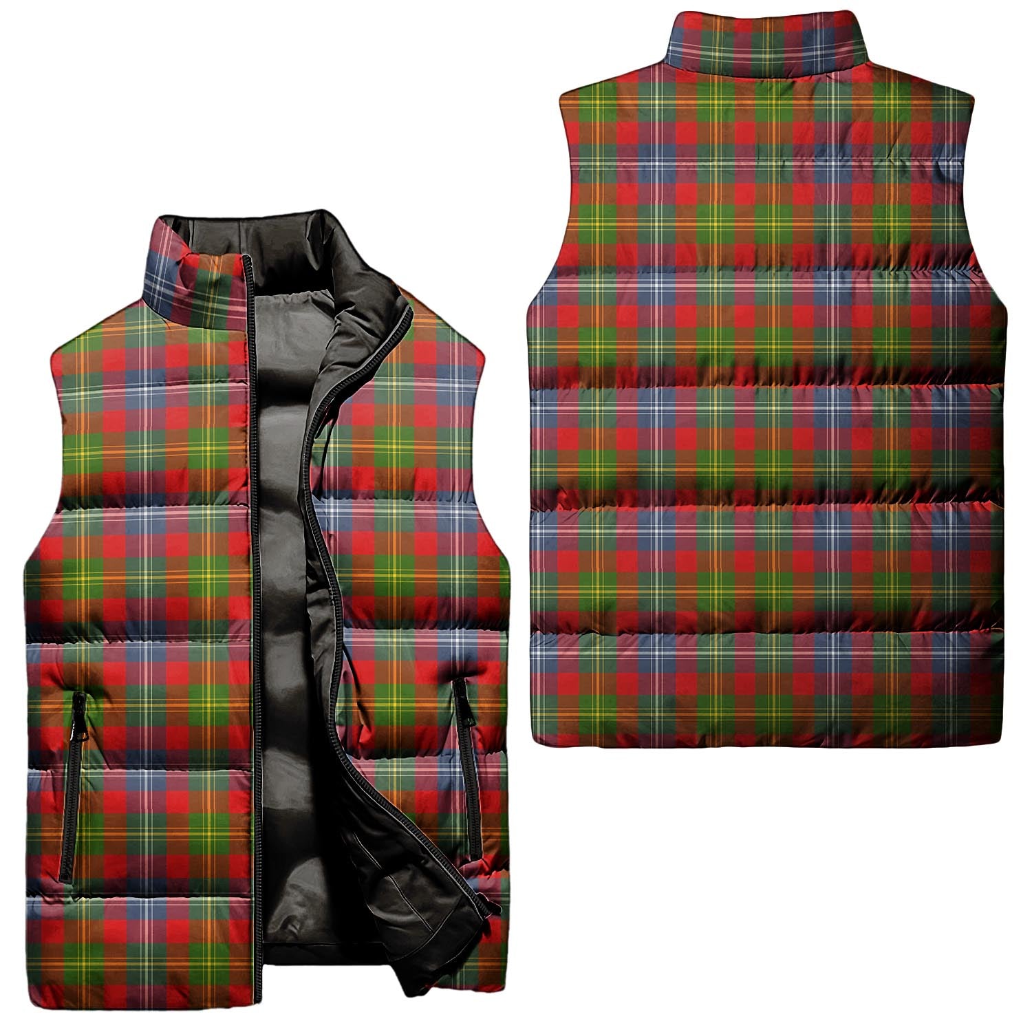 Forrester Tartan Sleeveless Puffer Jacket Unisex - Tartanvibesclothing