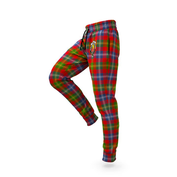 Forrester Modern Tartan Joggers Pants with Family Crest