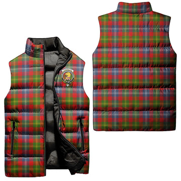 Forrester Modern Tartan Sleeveless Puffer Jacket with Family Crest