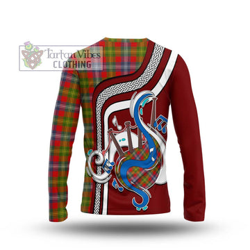 Forrester (Foster) Tartan Long Sleeve T-Shirt with Epic Bagpipe Style