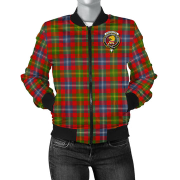 Forrester Modern Tartan Bomber Jacket with Family Crest