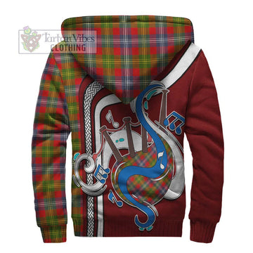 Forrester (Foster) Tartan Sherpa Hoodie with Epic Bagpipe Style